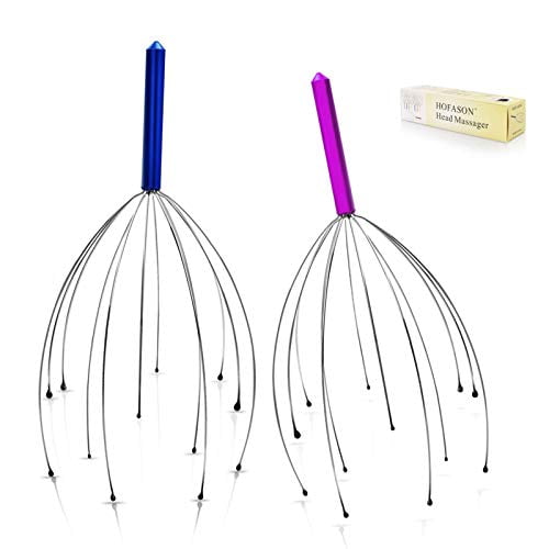Scalp Massagers, Handheld Head Massage Tingler, Scratcher for Deep Relaxation, Hair Stimulation and Stress Relief (2 Pack, Random Colors) - Scalp Massagers, Handheld Head Massage Tingler, Scratcher for Deep Relaxation, Hair Stimulation and Stress Relief (2 Pack, Random Colors) -