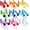 Pom Pom,tinsel,ponytail,feathe, variant on 36 count Tinsel Wrapped Headband Multicolor Bopper Costume Headwear for Birthday Carnival Party Accessory