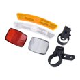 thumbnail image 1 of Ensemble de Réflecteurs pour Vélo avant et Arrière 4 Pcs Support de Montage Rouge et Blanc, 1 of 1