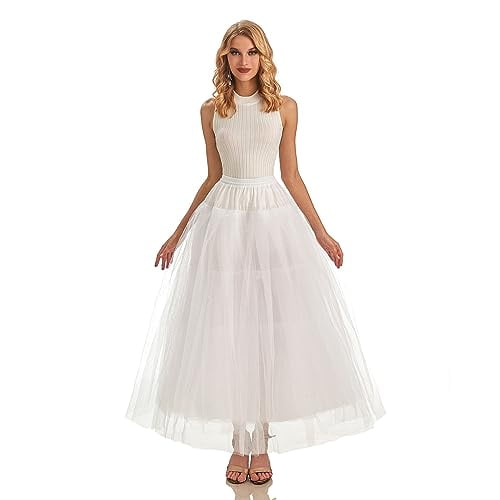 AWSALE Jupon Sans Cerceau Crinoline pour Robe de Mariée WPT109