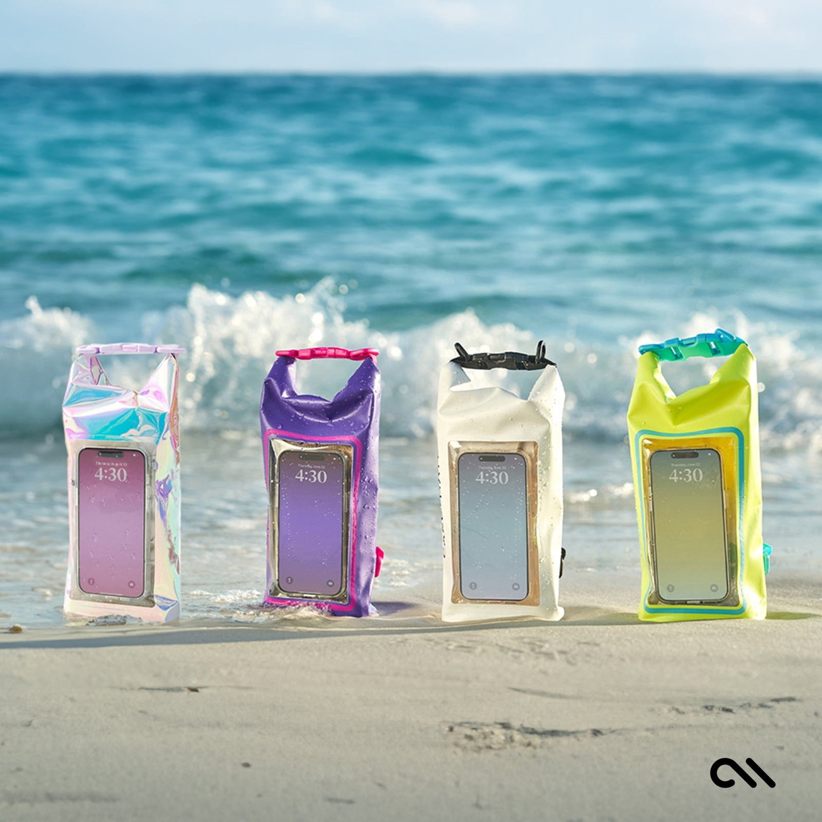 Case-Mate Soap Bubble Waterproof 2L Dry Bag with Built-in Phone Pouch - Iridescent