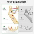 thumbnail image 3 of BlueWood Triangle Climbing Set Indoor Playground 3-Piece, 3 of 9
