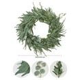 thumbnail image 2 of 24" Eucalyptus Wreath for Front Door - Large Artificial Greenery Outdoor Wreath for Porch, Window,Farmhouse,Home,Holiday,Christmas Hanging Decor- Spring, Summer, Fall, All Seasons, 2 of 7