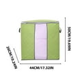 thumbnail image 3 of Clearance Under $5 Boovnll 60L Clothes Storage, Large Capacity Foldable Thicken Storage Bags with Reinforced Handles & Zippers & Clear Window for Blanket, Comforters, Pillows, Storage and Organization, 3 of 5