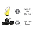 thumbnail image 2 of TUSA Sport Youth Mini-Kleio Mask and Dry Snorkel Combo, Black/Flash Yellow, 2 of 5
