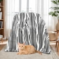 thumbnail image 2 of Eurhowing 40"×63" Fleece Throw Blanket for Couch, Super Soft Cozy Ribbed Blankets, Warm Fluffy Microfiber Bed Sofa Decor Blanket, Gray, 2 of 8