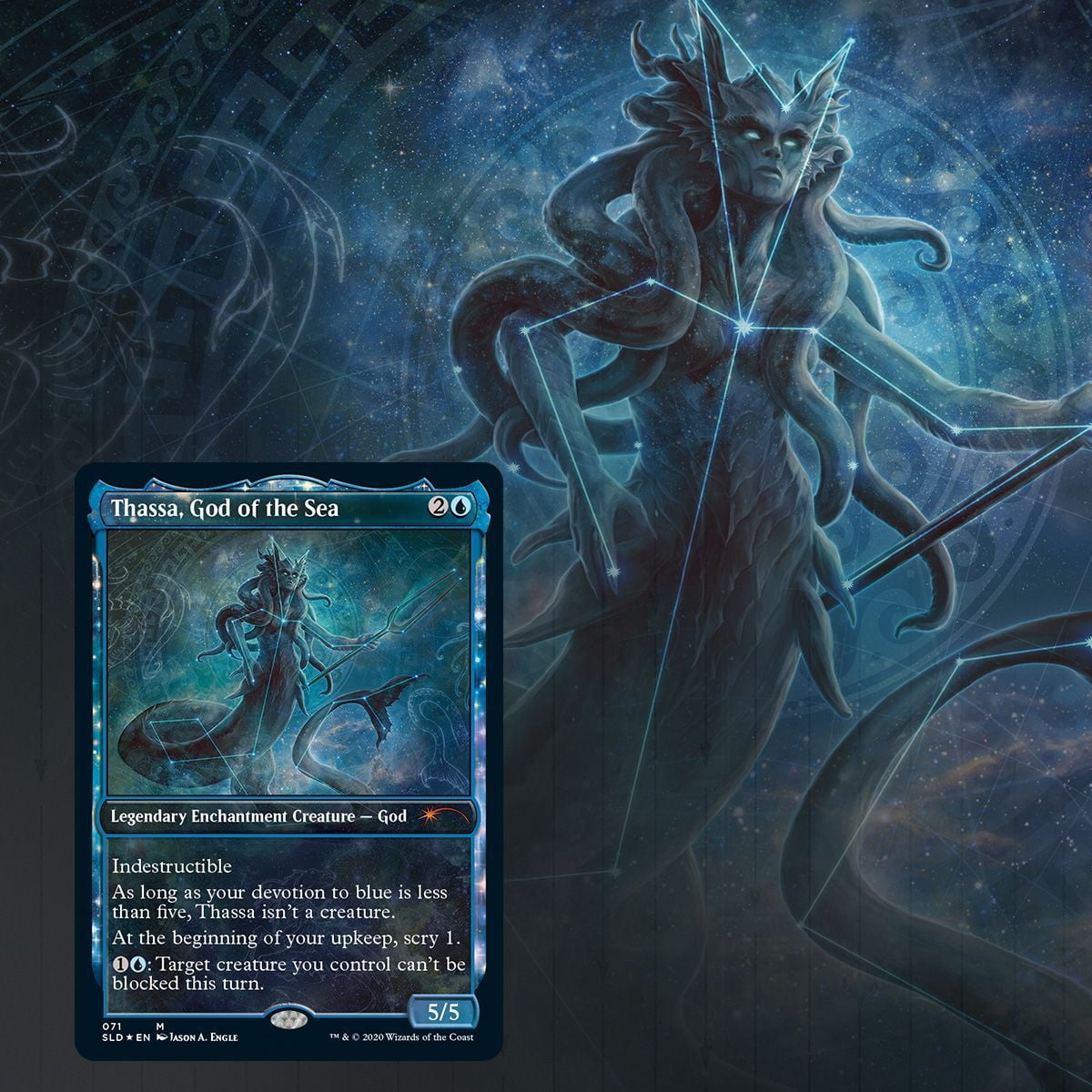 Magic: The Gathering TCG - Secret Lair Drop Series - Theros Stargazing: Volume II - Thassa [Card Game, 2 Players]