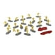 thumbnail image 5 of 18 piezas de figuras de soldados, modelos mini, figuras 1:35, hombres, niños, juego de juguetes, diorama Amarillo, 5 of 9