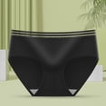 thumbnail image 2 of Gibobby Pantaletas Invisibles para mujer Ropa interior para mujeres europeas, versión para estudiantes, pantalones sexis bonitos de talla grande para mujer(Negro,G), 2 of 4