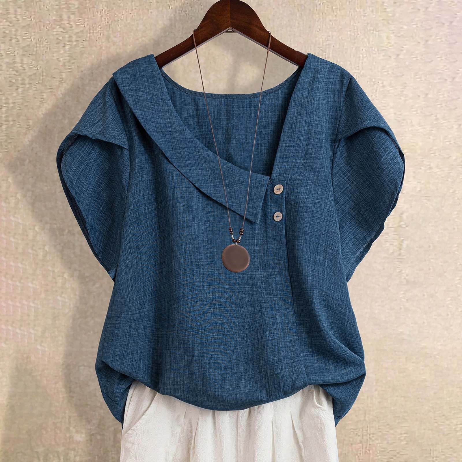 2602101 るなPETAL SLEEVE COMPACT BLOUSE ManxiVoo Women's Flowy Petal Sleeve Blouse With Unique Asymmetric