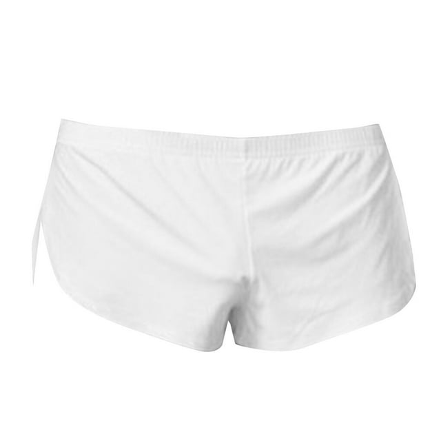 Men Loose Underpants Comfortable Boxer Convex Pouch Split Boxers Split Shorts U Convex Pouch Male Underwear