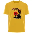 thumbnail image 3 of Camiseta de verano para hombre, 100 % algodón, cómoda, transpirable, informal, a la moda, con estampado retro creativo de Goku, ropa de calle para exteriores, 3 of 5