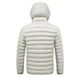 thumbnail image 3 of Abomasnow Mens Packable Puffer Jacket Lightweight Hooded Insulated Winter Coat Winter Windproof Zipper Down Jacket, 3 of 3