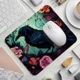 thumbnail image 2 of Crow Desk Pad Mouse Mat Desk Mat - Square 8.3x9.8 Inch Non-Slip Rubber Bottom Printed, Suitable for Office and Gaming, 2 of 6