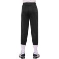 thumbnail image 6 of Stelle Girls' Softball Pants Youth Baseball Pants Kids' Low Rise Tournament Fastpitch Pants,7-12Y Black, 6 of 7