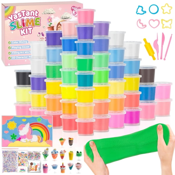 Slime Kit YaStant Butter, paquete de 56 unidades, para niños de 3 a 12 años, con accesorios