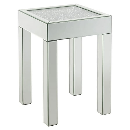 ACME Noralie Square End Table in Mirrored