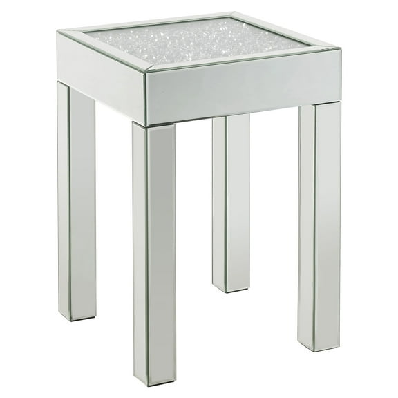 ACME Noralie Square End Table in Mirrored