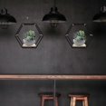 thumbnail image 3 of 1pc Hexagon Shape Storage Rack Wall-mounted Storage Shelf Iron Wall Hanging Rack, 3 of 3