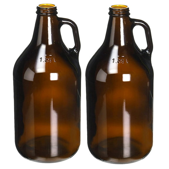 True 2794 64 Oz Amber Howler Growler (Pack of 2)