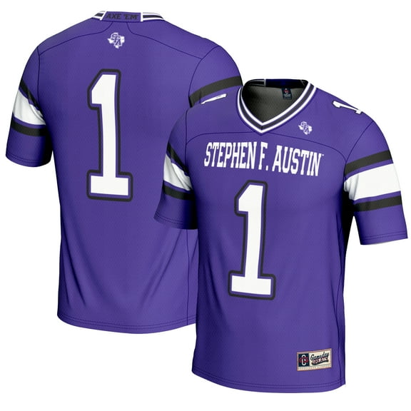 Youth GameDay Greats #1 Purple Stephen F Austin Lumberjacks Endzone Football Jersey