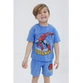 thumbnail image 4 of Marvel Spider-Man Vintage Drop Shoulder T-Shirt and Shorts Outfit Set Toddler to Big Kid, 4 of 5