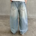 thumbnail image 5 of YunPes Boys' Pants Autumn Jeans Wide Leg Pants Large Children New Straight Pants Boys' Pants Boys Pants Size 8, 5 of 5