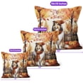 thumbnail image 4 of Happy Thanksgiving Collie Give Thanks Fall Beanie Scarf Welcome Pillow Cushion Double Sided Collie Dog Lover Gifts Idea Throw Pillow - 00020, 4 of 4