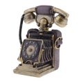 thumbnail image 4 of Estatuilla de teléfono de resina de escritorio retro Pantalla de mediados de siglo Adornos para, 4 of 8