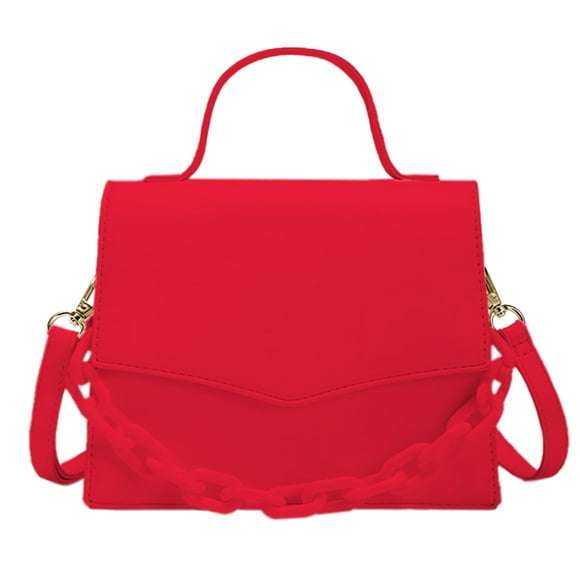 Bolso de mano creativo con personalidad de moda, bolso bandolera de un solo hombro rojo