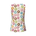 thumbnail image 5 of Easygdp Colorful Donuts Women's Workout Tank Top, Running Top, Hiking Shirt, Quick-Dry for Running, Yoga, Hiking - X-Large, 5 of 9