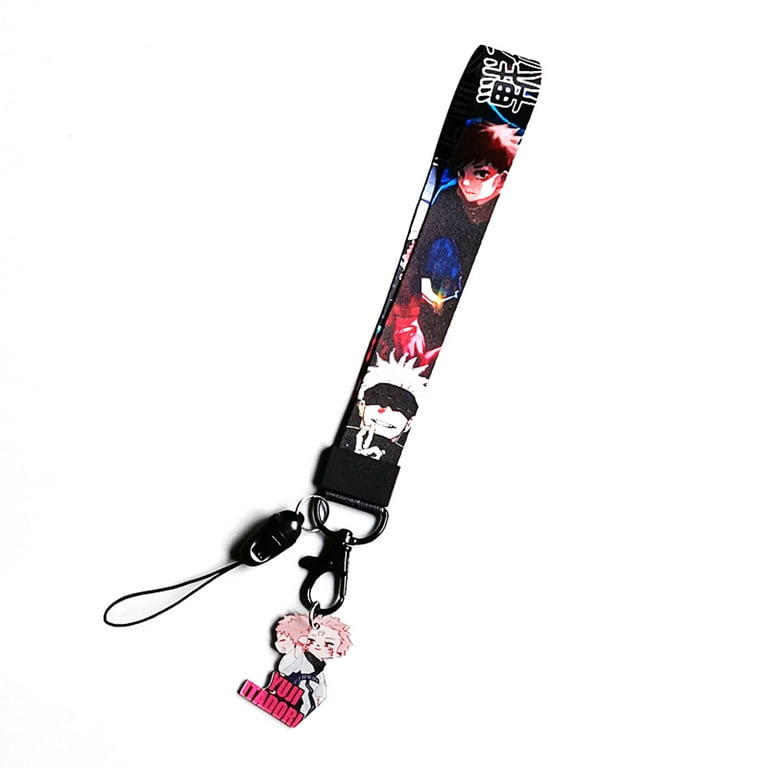 Jujutsu Kaisen Lanyard Key Chain ID Badge Holder Clip Phone Neck Strap  (KT-Jujutsu A) : : Fashion