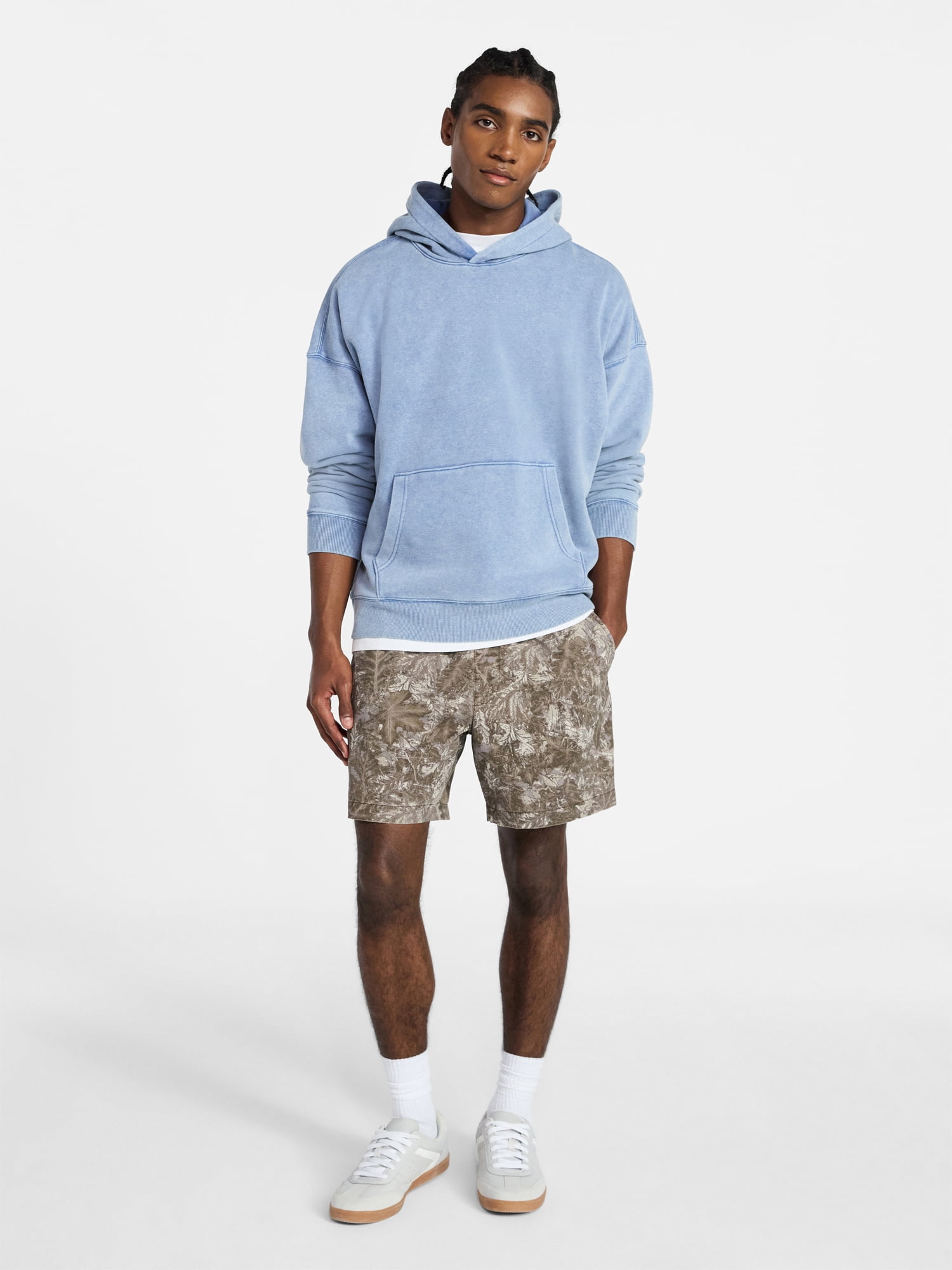 No Boundaries Flat Front Shorts, 6" Inseam, Men's XS-5XL