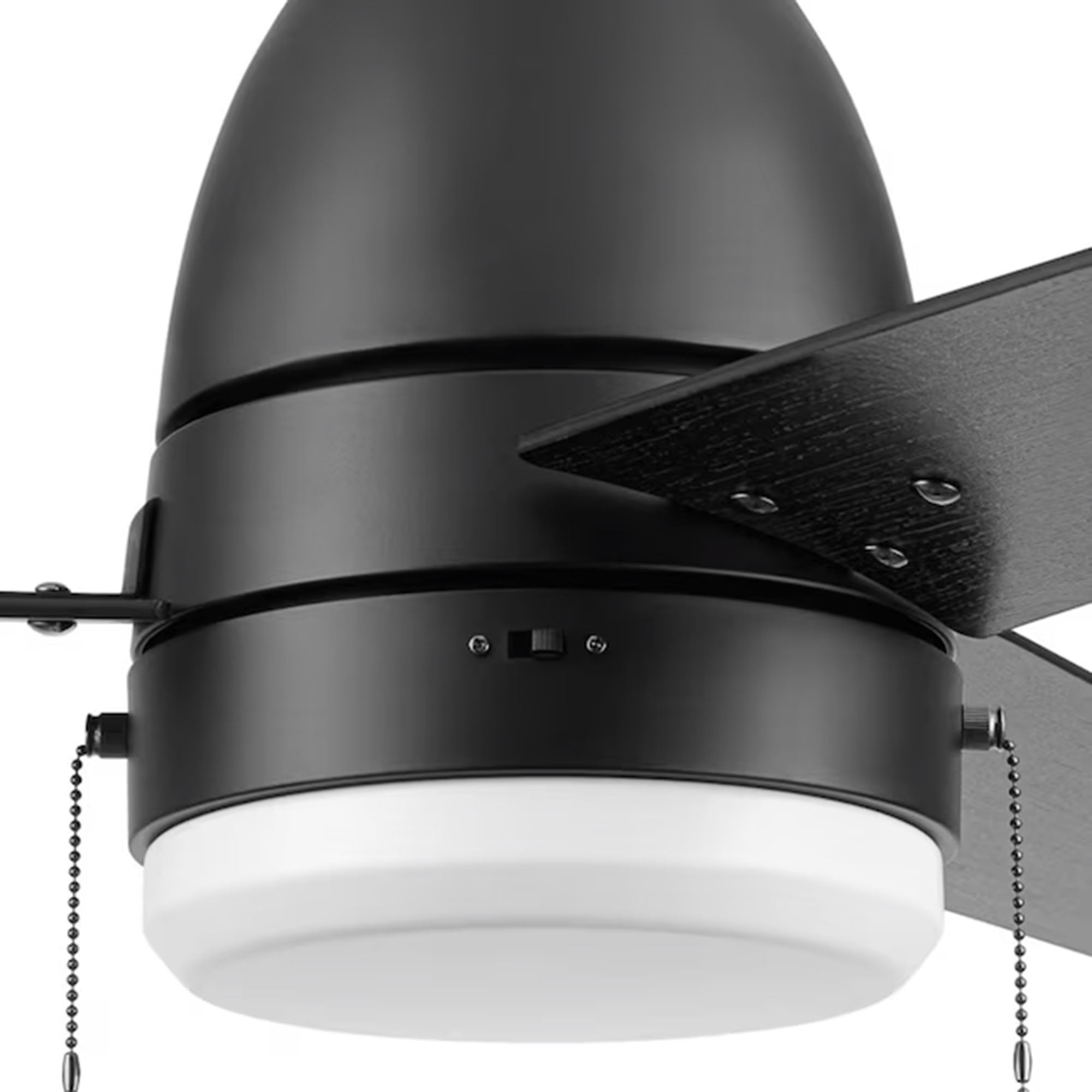Prominence Home Fawn 44" Ceiling Fan w/Light, Remote, & 3 Blades, Black/Dark Chestnut