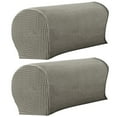 thumbnail image 2 of Dream Lifestyle Anti Slip Stretch 2-Piece Polyester Armchair Slipcover, Gray, 2 of 5
