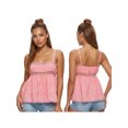 thumbnail image 2 of LMLYSoH Women's Babydoll Tank Tops Stylish Lace Trim Solid Color Loose Hem Square Neck Spaghetti Strap Sleeveless Camisoles, 2 of 8