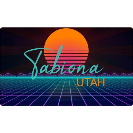 

Tabiona Utah 4 X 2.25-Inch Fridge Magnet Retro Neon Design