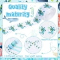 thumbnail image 6 of 4 Rolls Under the Sea Themed Ribbons 20 Yards Turtle Craft Ribbons for Wreath Hair Bow Wrapping Gifts Packing Blue Grosgrain Ribbons Birthday Wedding Gender Reveal Party Accessory Decorations, 6 of 6