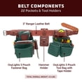 thumbnail image 3 of Cinturón para herramientas Occidental Leather OxyLights Framer XXL Green USA, 3 of 6
