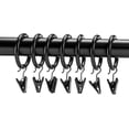 thumbnail image 2 of 7-Pack Black 1-Inch Curtain Clip Rings, 2 of 5