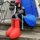 thumbnail image 1 of Botas rojas grandes para mujer, botas de lluvia con punta redonda y antideslizante, botas femeninas de dibujos animados (10) Sywqhk Para Estrenar, 1 of 8