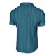 thumbnail image 4 of Blusa y camisa de manga corta con cuello vuelto para hombre, informal, a la moda, con botones, lisa, de poliéster., 4 of 7