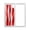 Red, variant on Red Striped Window Privacy Film, Modern Gradient Geometric Ripple Stripes Static Cling UV Sun Blocking Tint Film Heat Control Windows Films for Bedroom Bathroom, Window Stickers 17.7"x39.3"