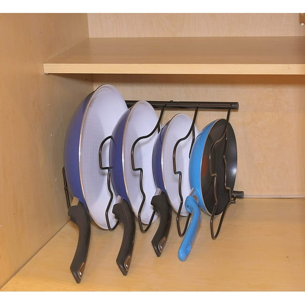 SimpleHouseware Armoire de cuisine pour garde-manger et couvercle de casserole  Support pour étagère Bronze 
