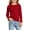 A407 Red, variant on Xdegoge Infant Girls Ribbed Long Sleeve Tee Lettuce Edge Trim T-Shirt Basic Layering Pullover Top Casual Knit Blouse Fall Winter, 12-14M