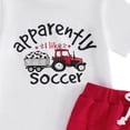 thumbnail image 4 of OYXSER Toddler Baby Boy Outfit Funny T Shirt Short Sleeve T-Shirt Tops Shorts Set Summer Clothes, Watermelon Red 9-12M, 4 of 4