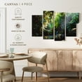 thumbnail image 5 of Elephant Stock Forest In Panama Wall Art - Horizontal Multi Panel Canvas - Living Room Wall Decor - Nature Multi Panel - Black And Green Decor - 36" x 22", 5 of 8