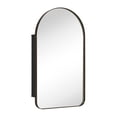 thumbnail image 3 of TEHOME Oil Rubbed Bronze Arched Medicine Cabinet, 16x28.3 Inches, Recessed, Stainless Steel, 3 of 9