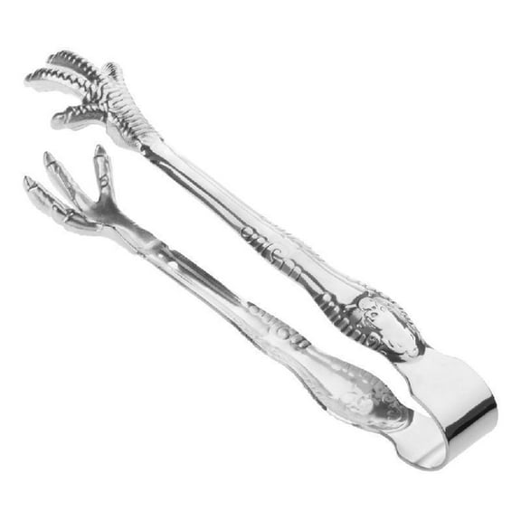 SIEYIO Chicken Claw Shape Sugar Stainless Steel Ice Tongs Small Kitchen Tongs for Teas Parties Coffee Kitchen