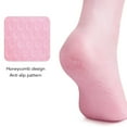 thumbnail image 3 of Silicone Feet Socks, 1 Pair Pink Silicone Moisturizer Socks Anti Slip Reusable Soft  for Rough Skin S size,L size, 3 of 7